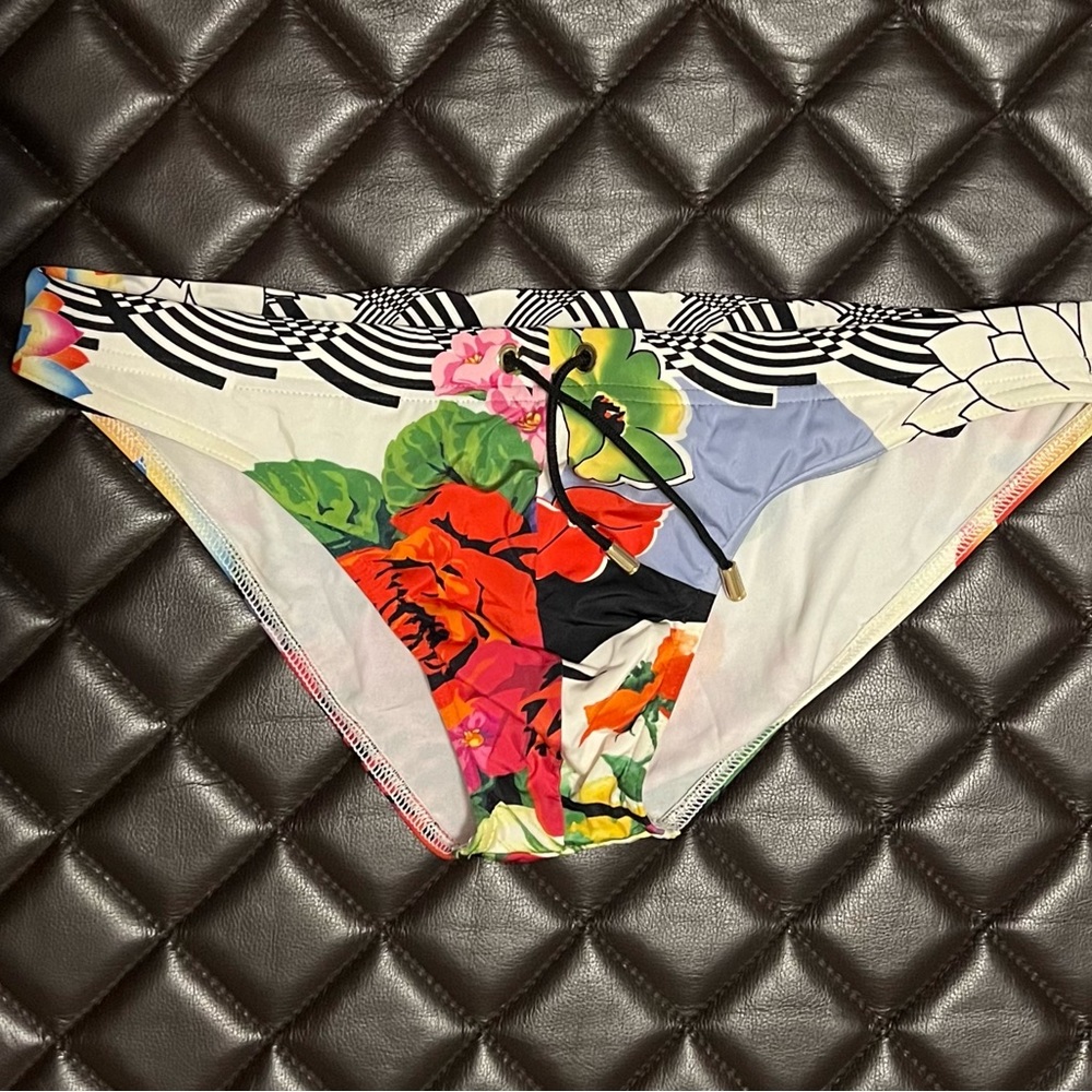 Versace floral swim brief